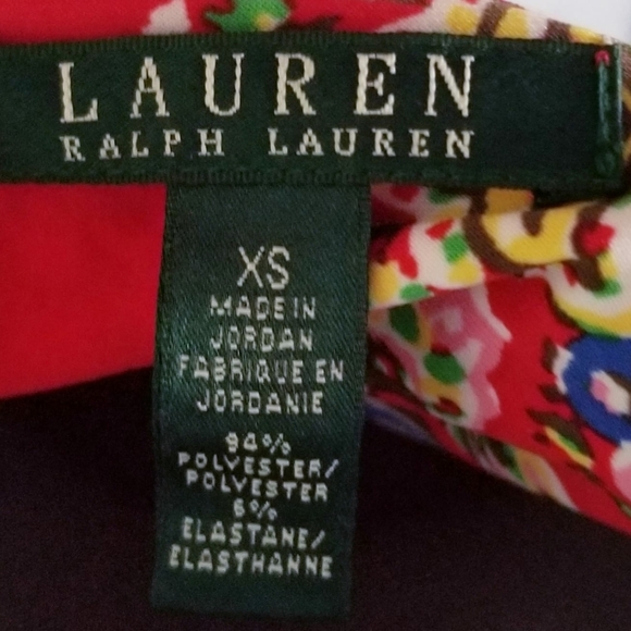 LAUREN RALPH LAUREN Red Paisley Dress - XS - ⭐Host Pick⭐ - Picture 9 of 11